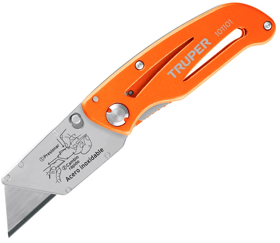 Imagen de NAVAJA ABATIBLE DE 6" CON CUERPO DE ALUMINIO Y ACERO INOXIDABLE TRUPER