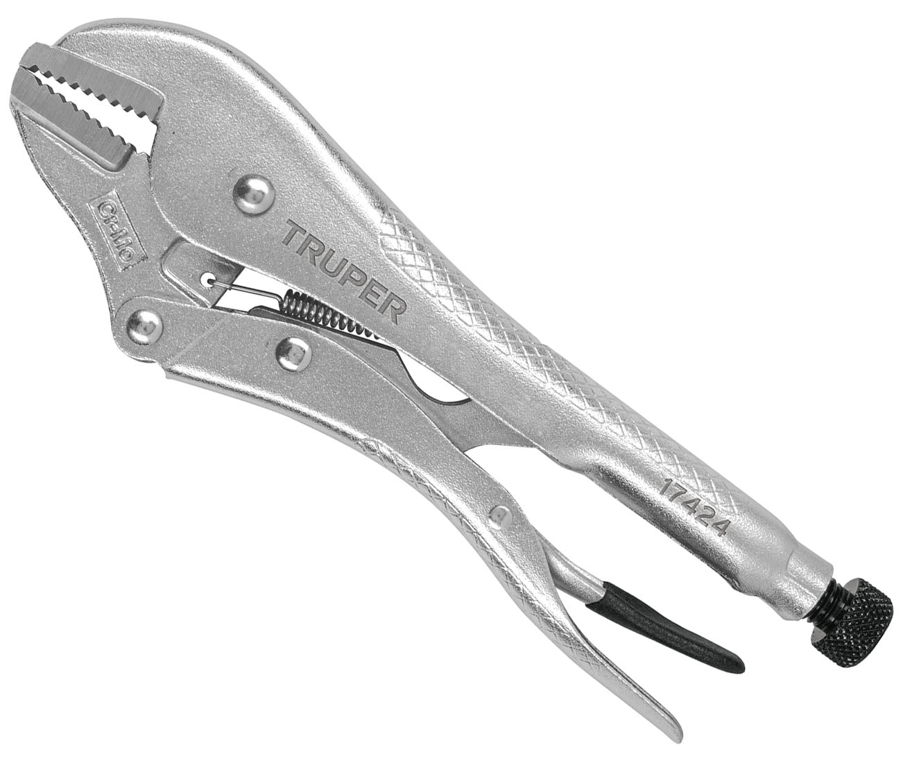 Imagen de PINZA DE PRESION DE 10" CON MORDAZA RECTA TRUPER