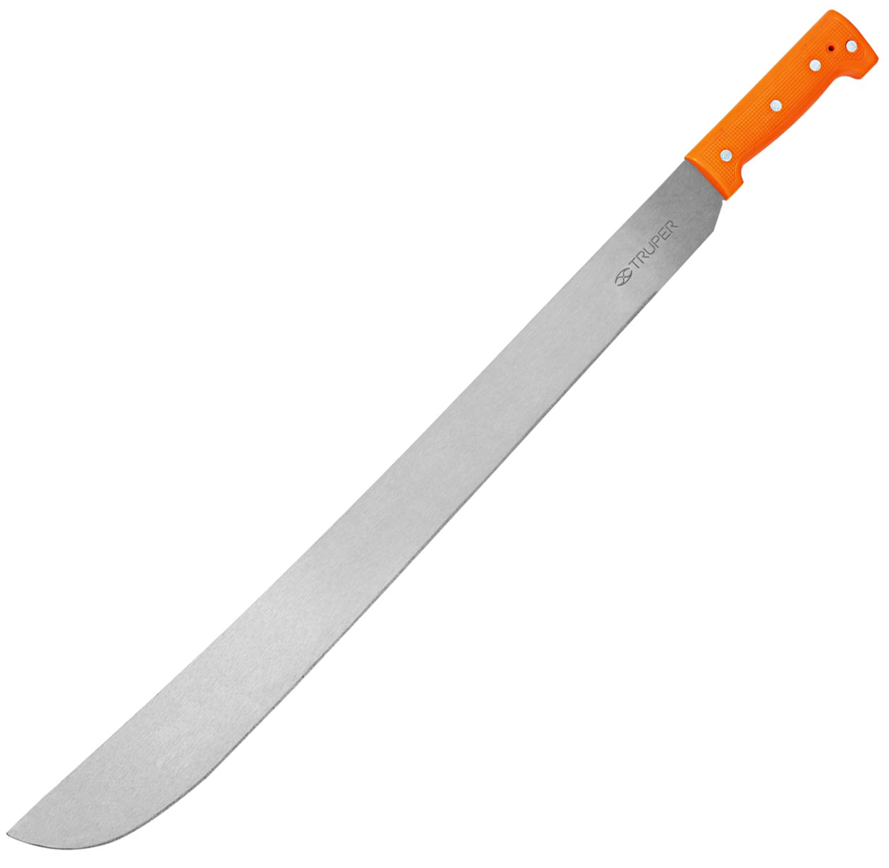 Imagen de MACHETE ESTANDAR DE 24" CON CACHA NARANJA REMACHADA TRUPER