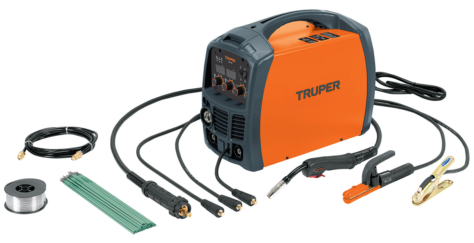 Imagen de SOLDADORA PARA MICROALAMBRE Y ELECTRODO  130A  TRUPER