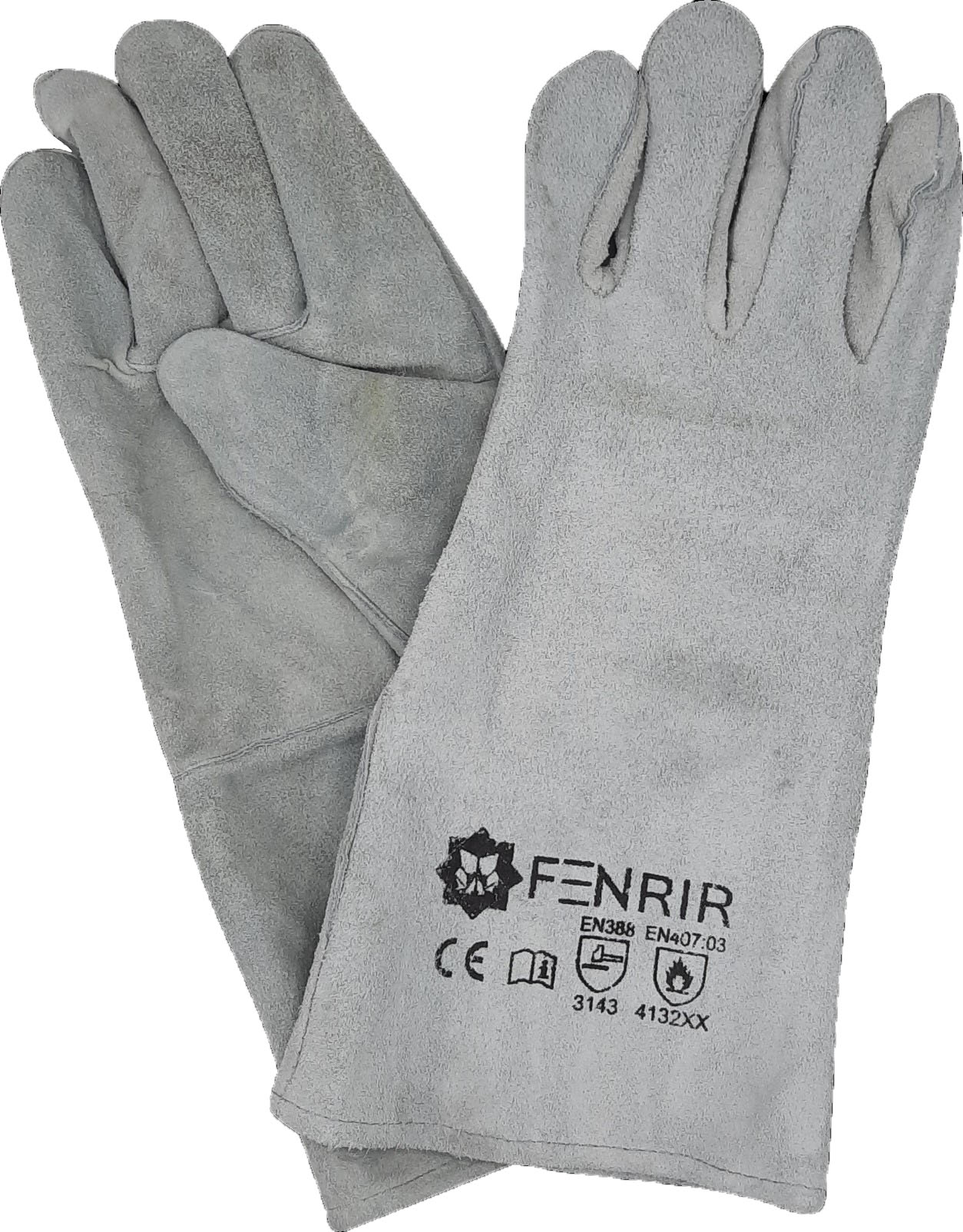 Imagen de GUANTE DE CARNAZA LARGO PARA SOLDAR FENRIR