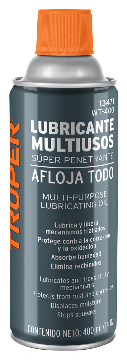 Imagen de LUBRICANTE MULTIUSOS EN AEROSOL DE 400 MILILITROS (14 ONZAS) TRUPER
