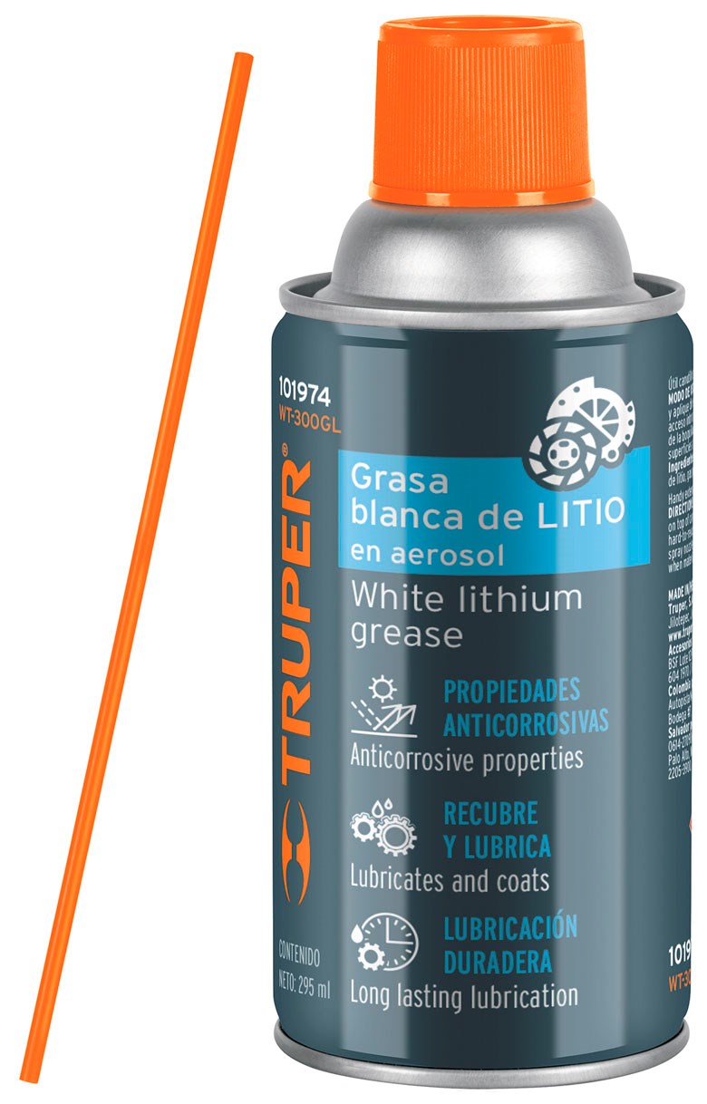 Imagen de GRASA BLANCA DE LITIO EN AEROSOL DE 295 MILILITROS TRUPER