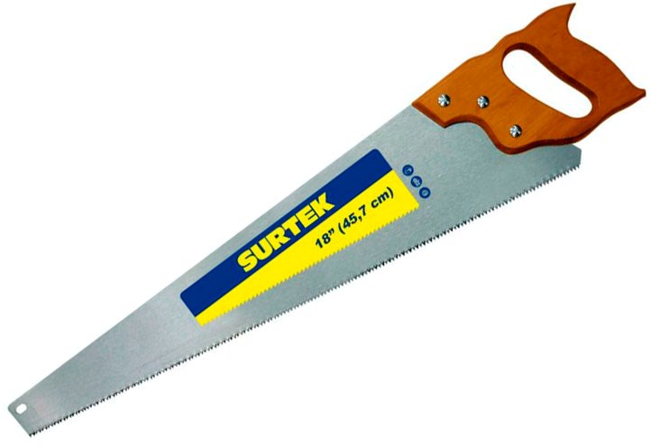 Imagen de SERRUCHO TRIPLE FILO 18" MANGO MADERA SURTEK