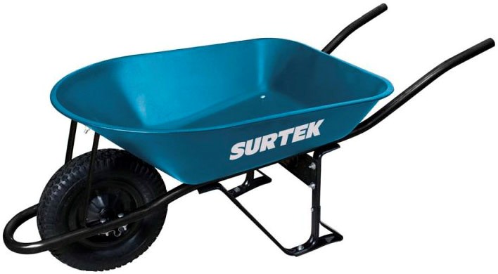 Imagen de CARRETILLA REFORZADA CON BASTIDOR METALICO 5 PIES LLANTA NEUMATICA REFORZADA 4 CAPAS SURTEK