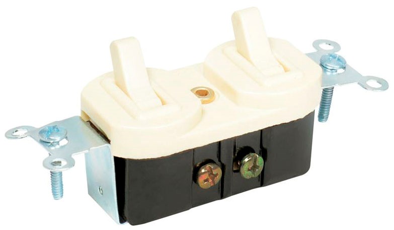 Imagen de APAGADOR PALANCA DOBLE 15A 127V SURTEK