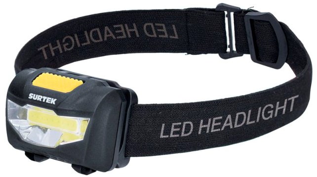 Imagen de LINTERNA PARA CABEZA 120 LM PARA PILAS 3AAA SURTEK
