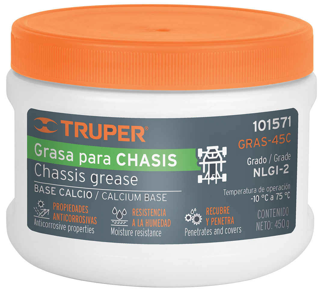 Imagen de GRASA LUBRICANTE PARA CHASIS A BASE DE CALCIO DE 450 GRAMOS TRUPER