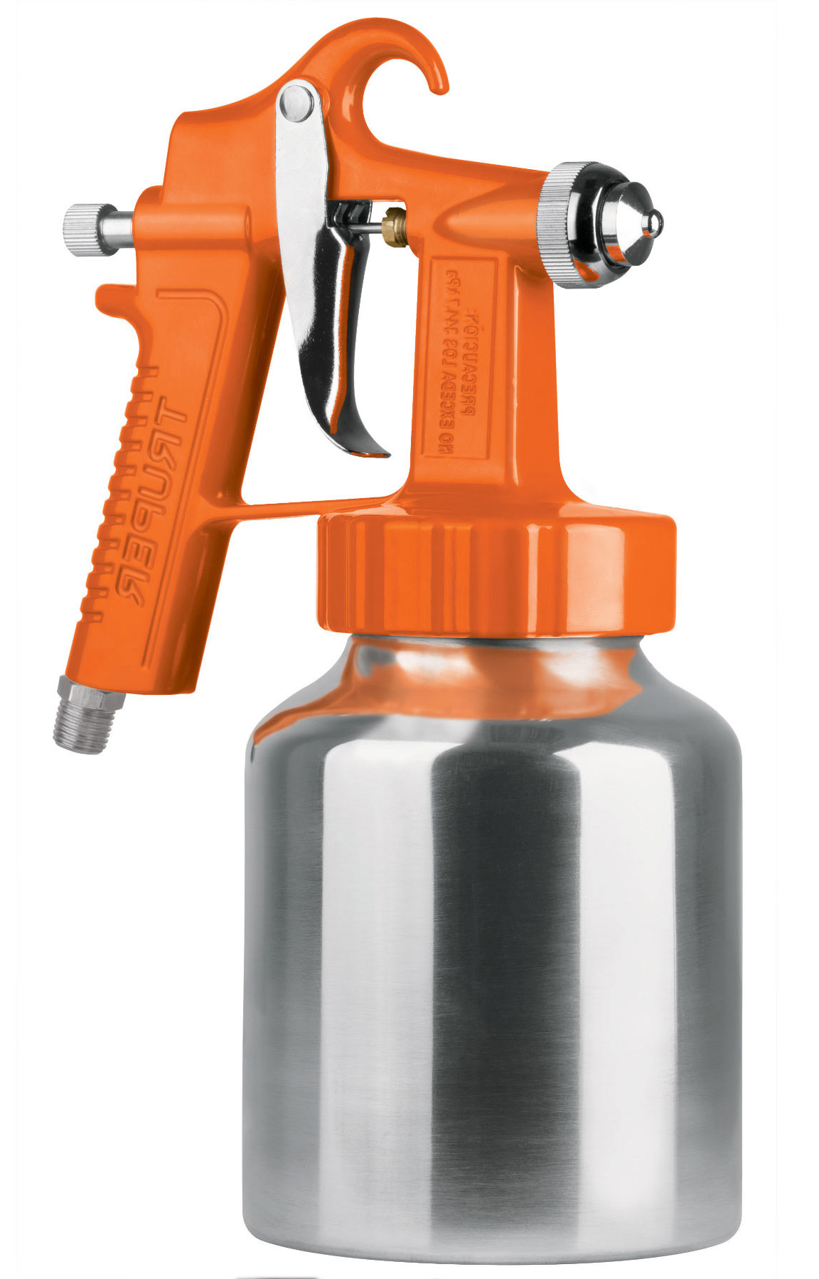 Imagen de PISTOLA PARA PINTAR DE BAJA PRESION NARANJA CON ENTRADA DE AIRE INFERIOR TRUPER
