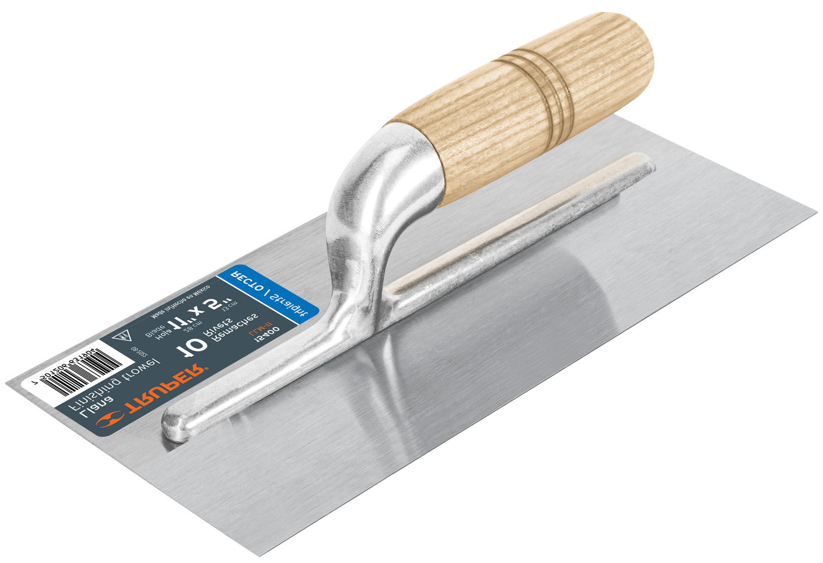 Imagen de LLANA DE 11" DE CANTO RECTO CON 10 REMACHES Y MANGO DE MADERA TRUPER