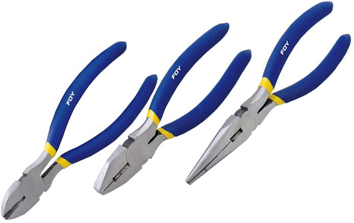 Imagen de JUEGO 3 PINZAS PARA ELECTRICISTA FOY