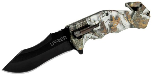 Imagen de NAVAJA ABATIBLE ACERO INOXIDABLE PARA CAMPISMO LUZ URREA