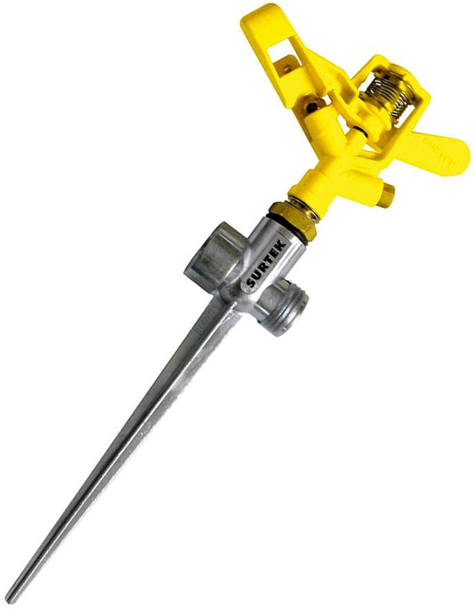 Imagen de ASPERSOR METALICO POR PULSACIONES CON ESTACA METALICA 2 VIAS SURTEK