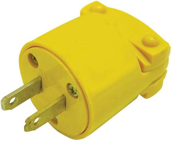 Imagen de CLAVIJA BLINDADA PLISTICA POLARIZADA COLOR AMARILLO SURTEK