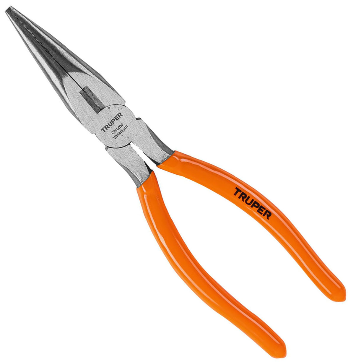 Imagen de PINZA DE PUNTA Y CORTE DE 8" CON MANGO DE PVC TRUPER