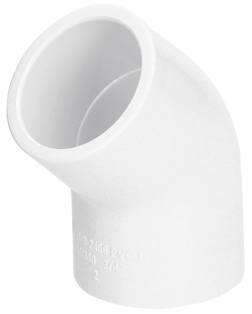 Imagen de CODO EN 45° DE PVC DE 3/4" FOSET