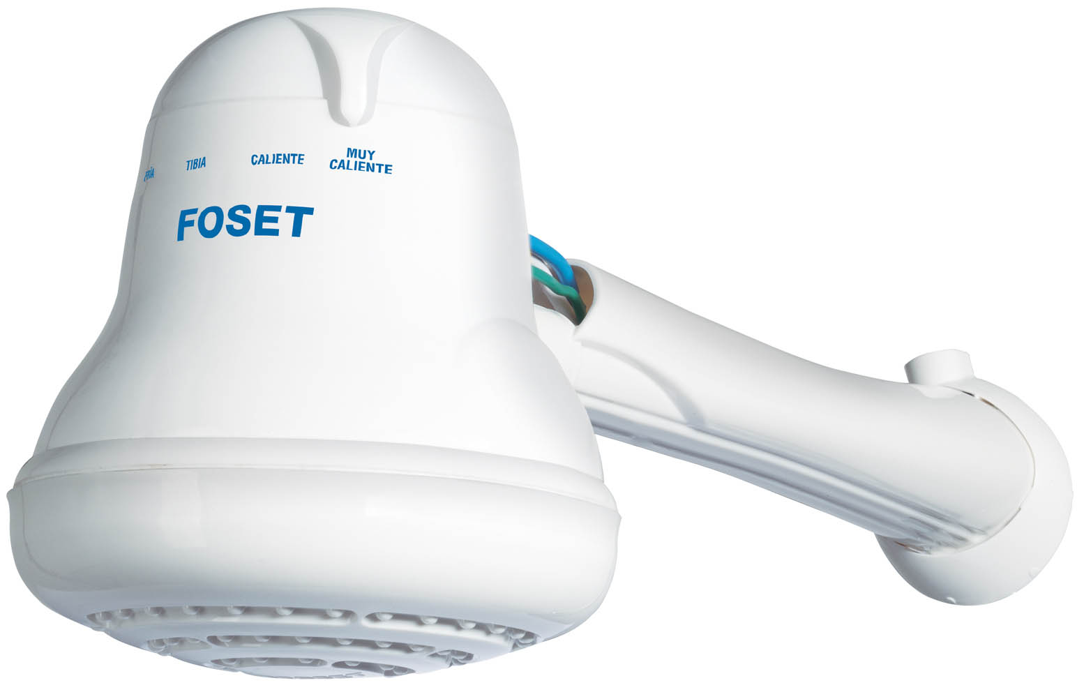 Imagen de REGADERA ELECTRICA CON 4 TEMPERATURAS DE 14.5 CMS BLANCA FOSET