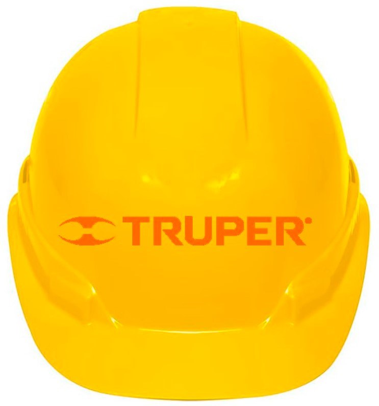 Imagen de CASCO DE SEGURIDAD VENTILADO CON AJUSTE DE MATRACA AMARILLO TRUPER