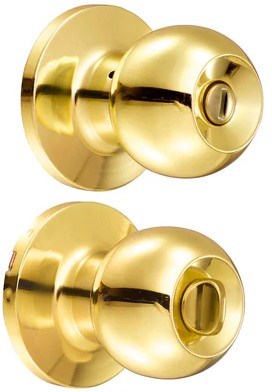 Imagen de CHAPA PERILLA ENTRADA LATON BRILLANTE LLAVE ESTANDAR BLISTER PROLOCK