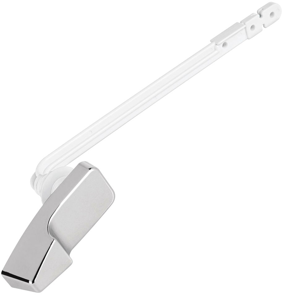 Imagen de PALANCA FRONTAL PLASTICA CROMADA PARA SANITARIO FOSET