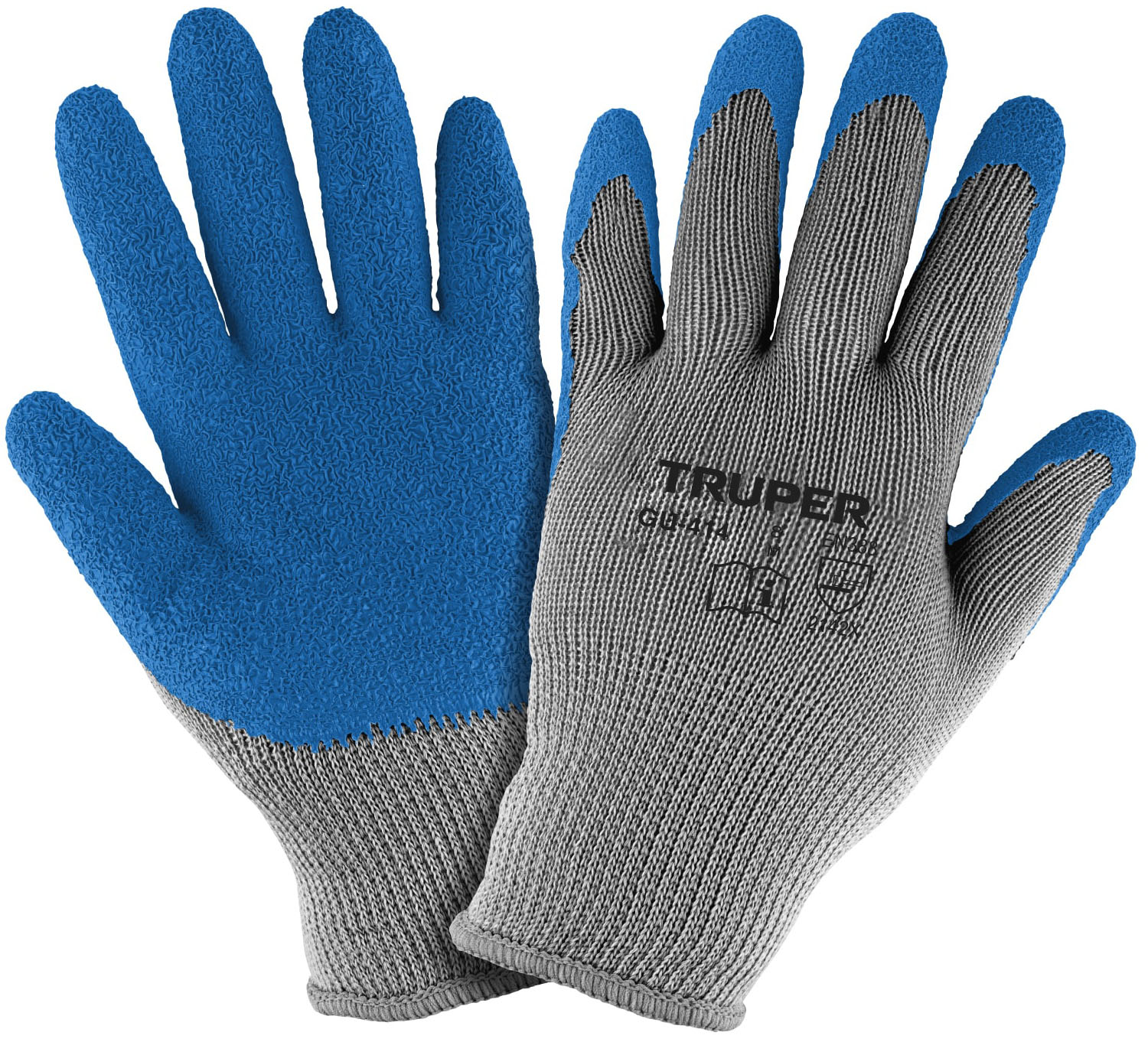 Imagen de GUANTES DE POLIESTER RECUBIERTOS DE LATEX TALLA EXTRA GRANDE TRUPER