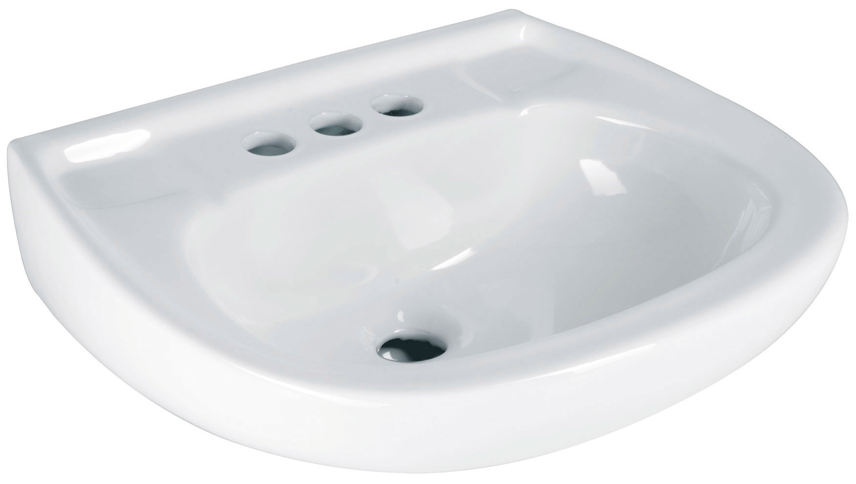 Imagen de LAVABO DE PORCELANA CON REBOSADERO  BLANCO  FOSET