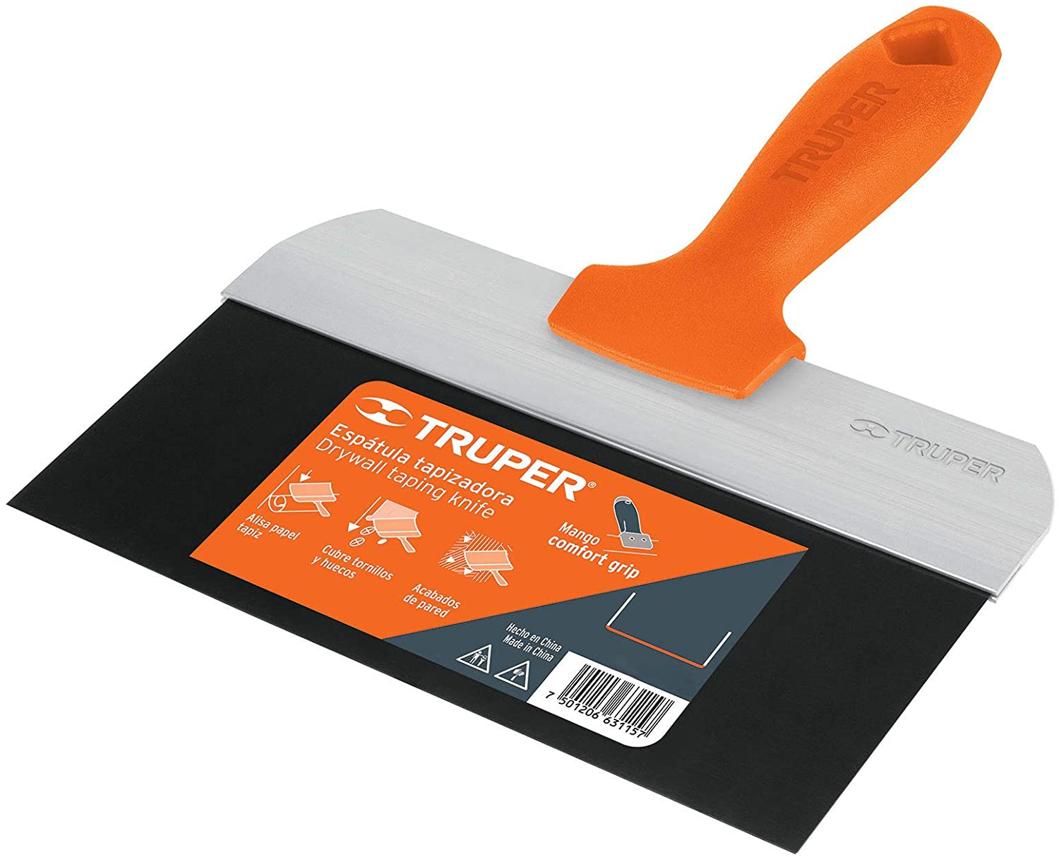 Imagen de ESPATULA TAPIZADORA DE 8" EN ACERO AL MEDIO CARBONO TRUPER