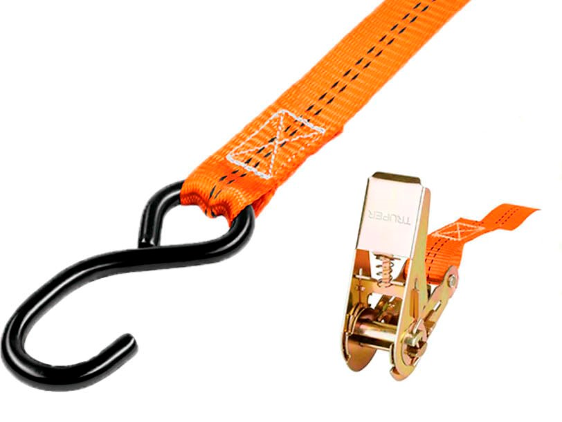 Imagen de JUEGO DE 2 SUJETADORES CON MATRACA PARA CARGA MAXIMA DE 675 KGS TRUPER