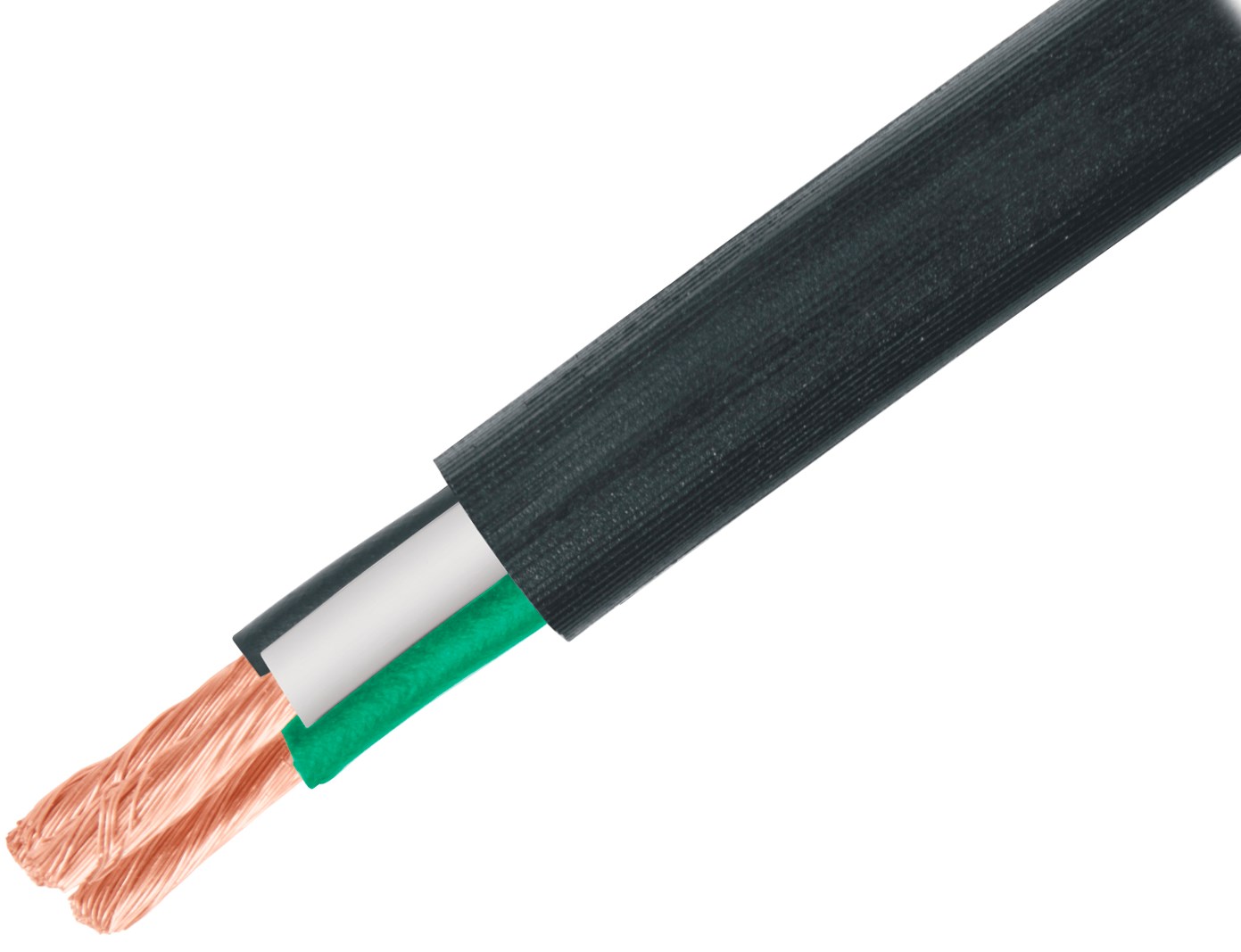 Imagen de METRO DE CABLE USO EXTRA RUDO CALIBRE 3X10 AWG EN ROLLO DE 100 MTS VOLTECK