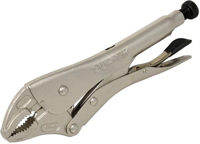 Imagen de PINZA DE PRESION QUIJADA CURVA 4" SURTEK