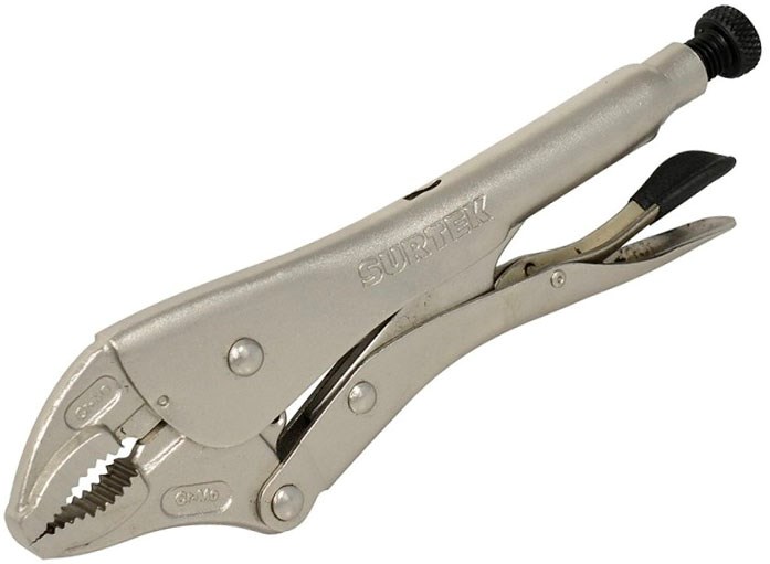 Imagen de PINZA DE PRESION QUIJADA CURVA 5" SURTEK