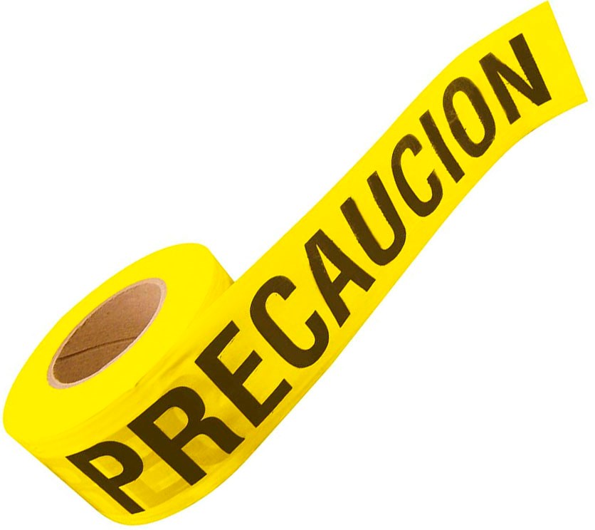 Imagen de CINTA BARRICADA "PRECAUCION" ANCHO 3" X 100 MTS SURTEK