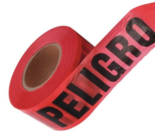 Imagen de CINTA BARRICADA "PELIGRO" ANCHO 3" X 304 MTS SURTEK