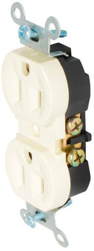 Imagen de CONTACTO DOBLE ATERRIZADO LINEA ESTANDAR COLOR MARFIL SURTEK