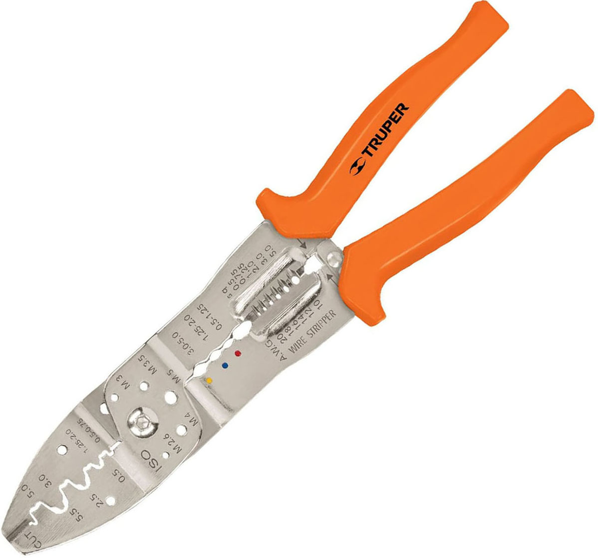 Imagen de PINZA 9" PELA CABLES CALIBRES 26 A 10 AWG TRUPER