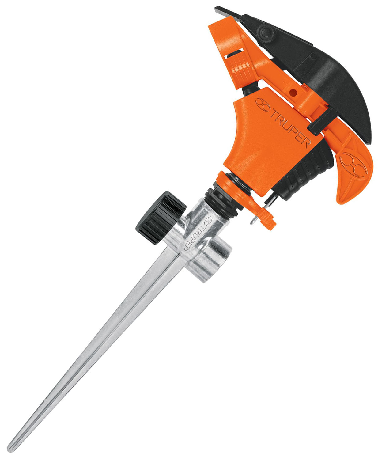 Imagen de ASPERSOR PLASTICO DE 11" CON DOS VIAS Y ESTACA METALICA TRUPER