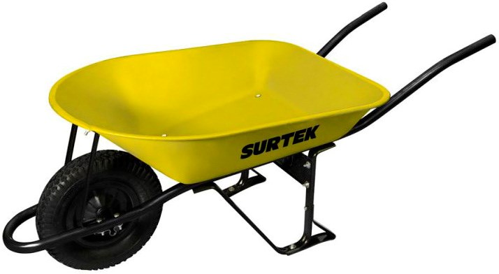 Imagen de CARRETILLA REFORZADA CON BASTIDOR METALICO 4.5 PIES LLANTA NEUMATICA REFORZADA 4 CAPAS SURTEK