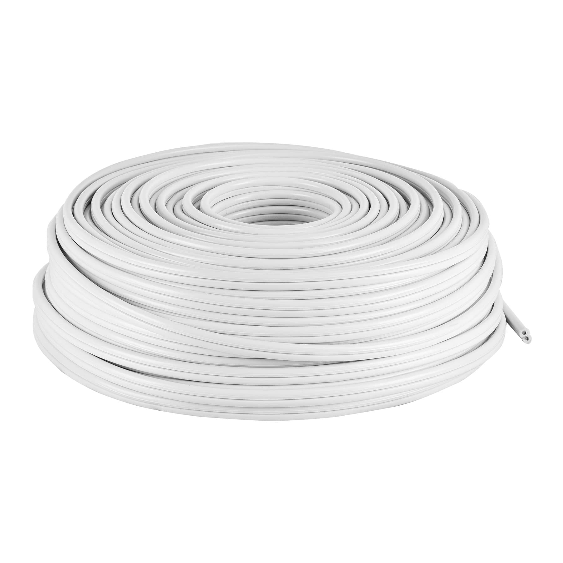 Imagen de CABLE DUPLEX FLEXIBLE SPT CALIBRE 14 AWG COLOR BLANCO VOLTECK CAJ CON 100 MT