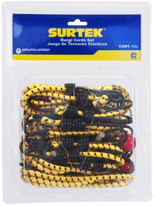 Imagen de JUEGO DE 12 TENSORES ELASTICOS SURTEK