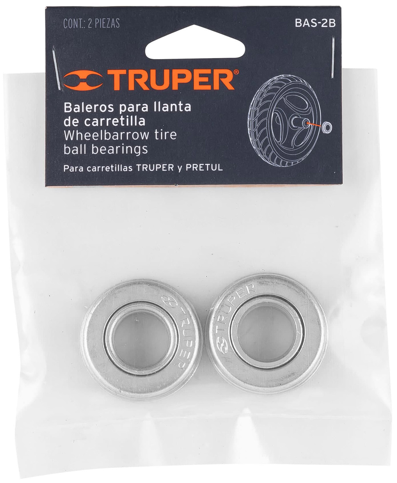 Imagen de JUEGO DE 2 BALEROS PARA CARRETILLAS EXPERT TRUPER Y PRETUL