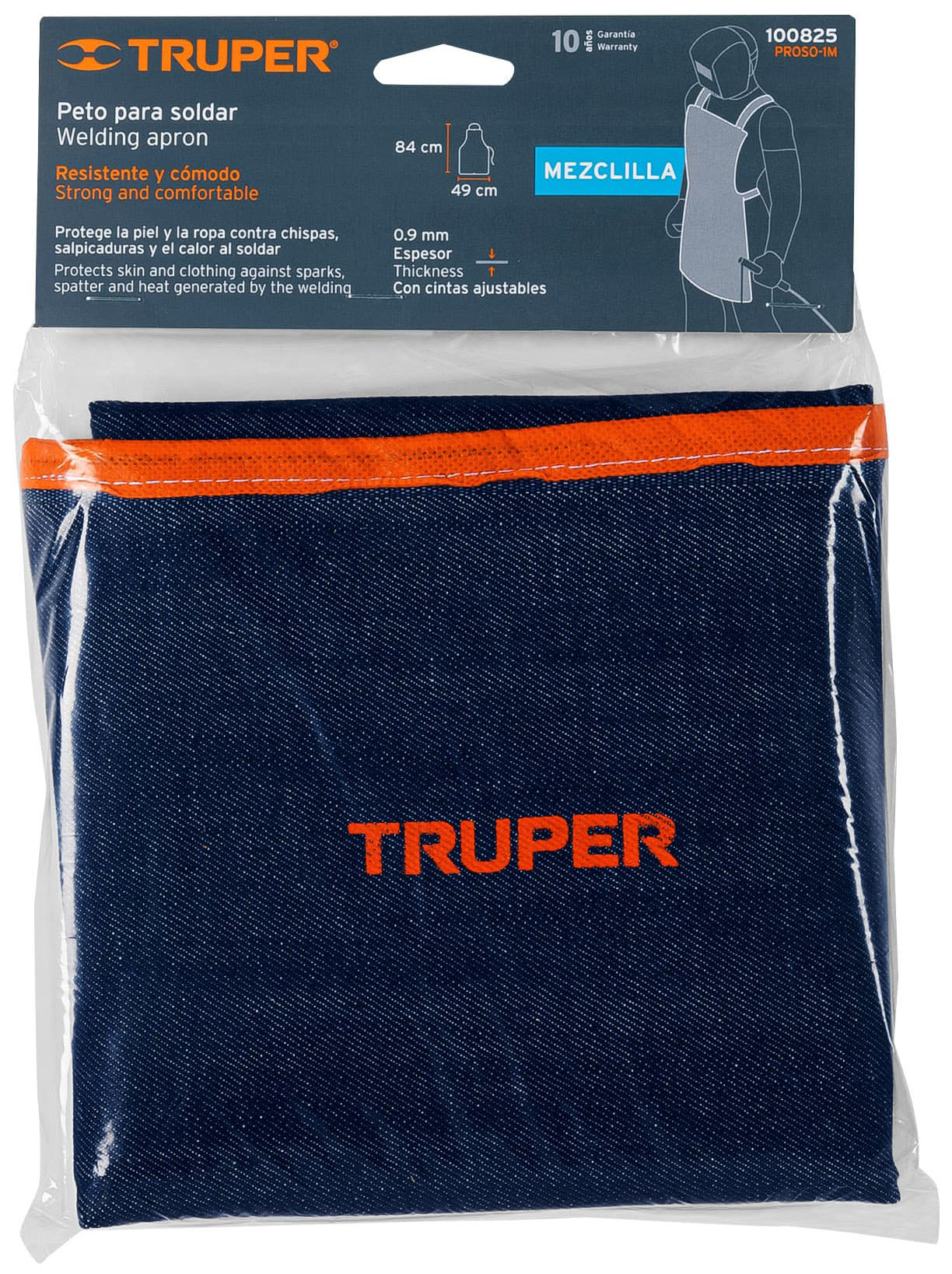 Imagen de PROTECCION PARA SOLDAR PETO DE MEZCLILLA TRUPER
