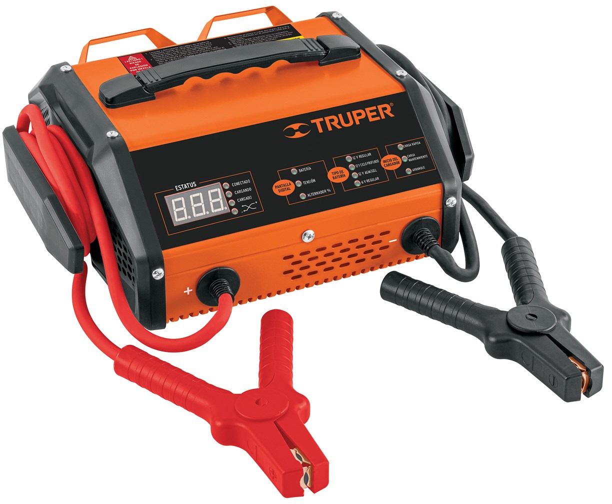 Imagen de CARGADOR DE BATERIAS DE 15 AMP Y ARRANCADOR DE 75 AMP DE 6 VOLTS/12 VOLTS TRUPER