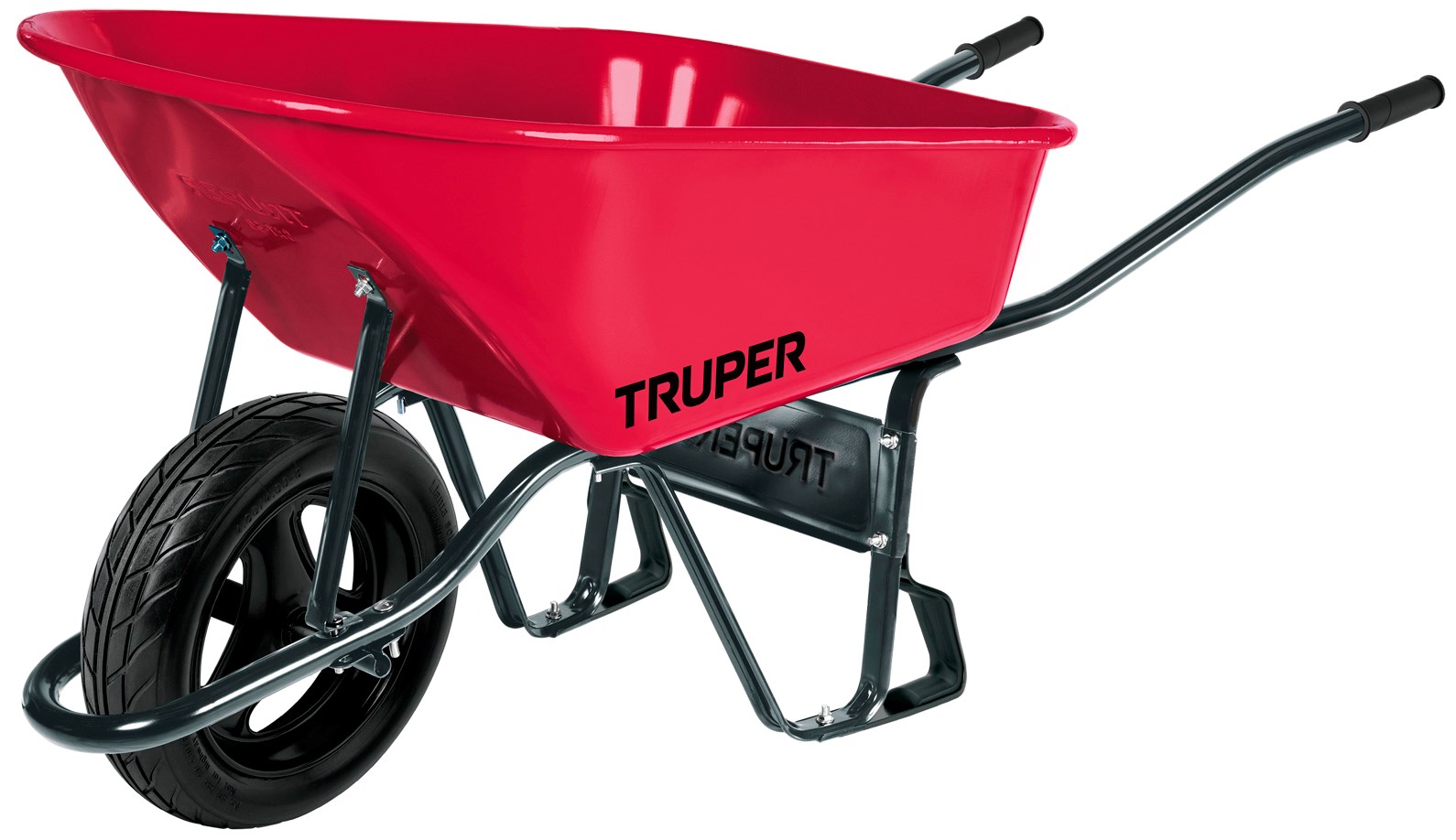 Imagen de CARRETILLA DE 6 PIES CUBICOS IMPONCHABLE CON BASTIDOR TUBULAR TRUPER