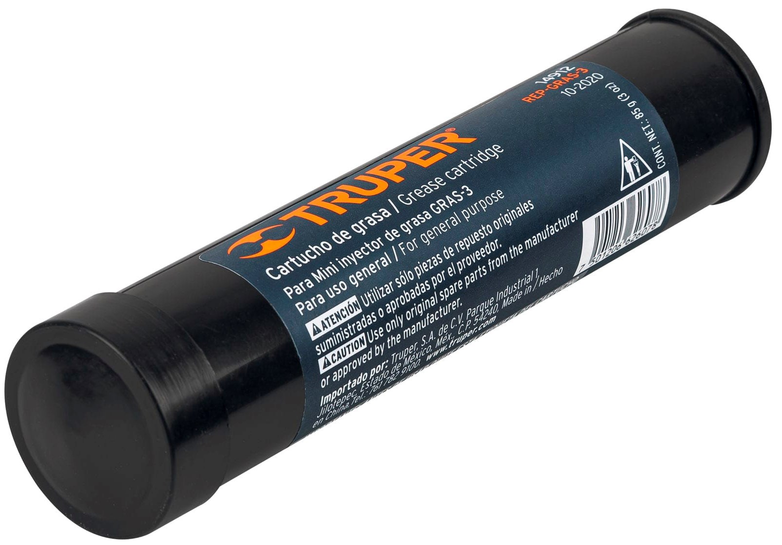 Imagen de CARTUCHO DE REPUESTO PARA INYECTOR DE GRASA GRAS-3 TRUPER