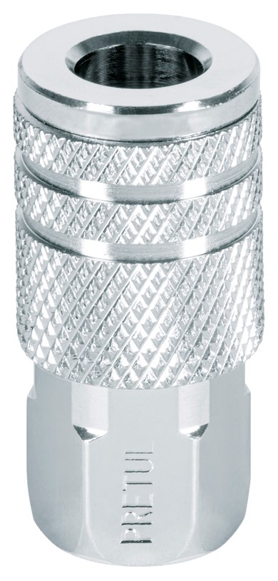 Imagen de COPLE RAPIDO DE ACERO HEMBRA CON CUERDA DE 1/4" NPT PRETUL
