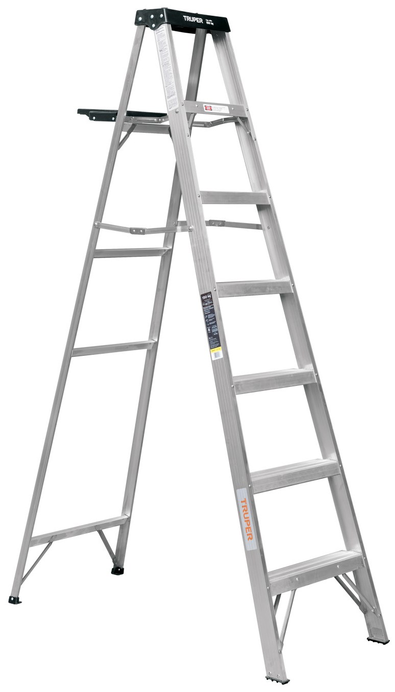 Imagen de ESCALERA DE TIJERA TIPO III CON 6 ESCALONES Y BANDEJA TRUPER