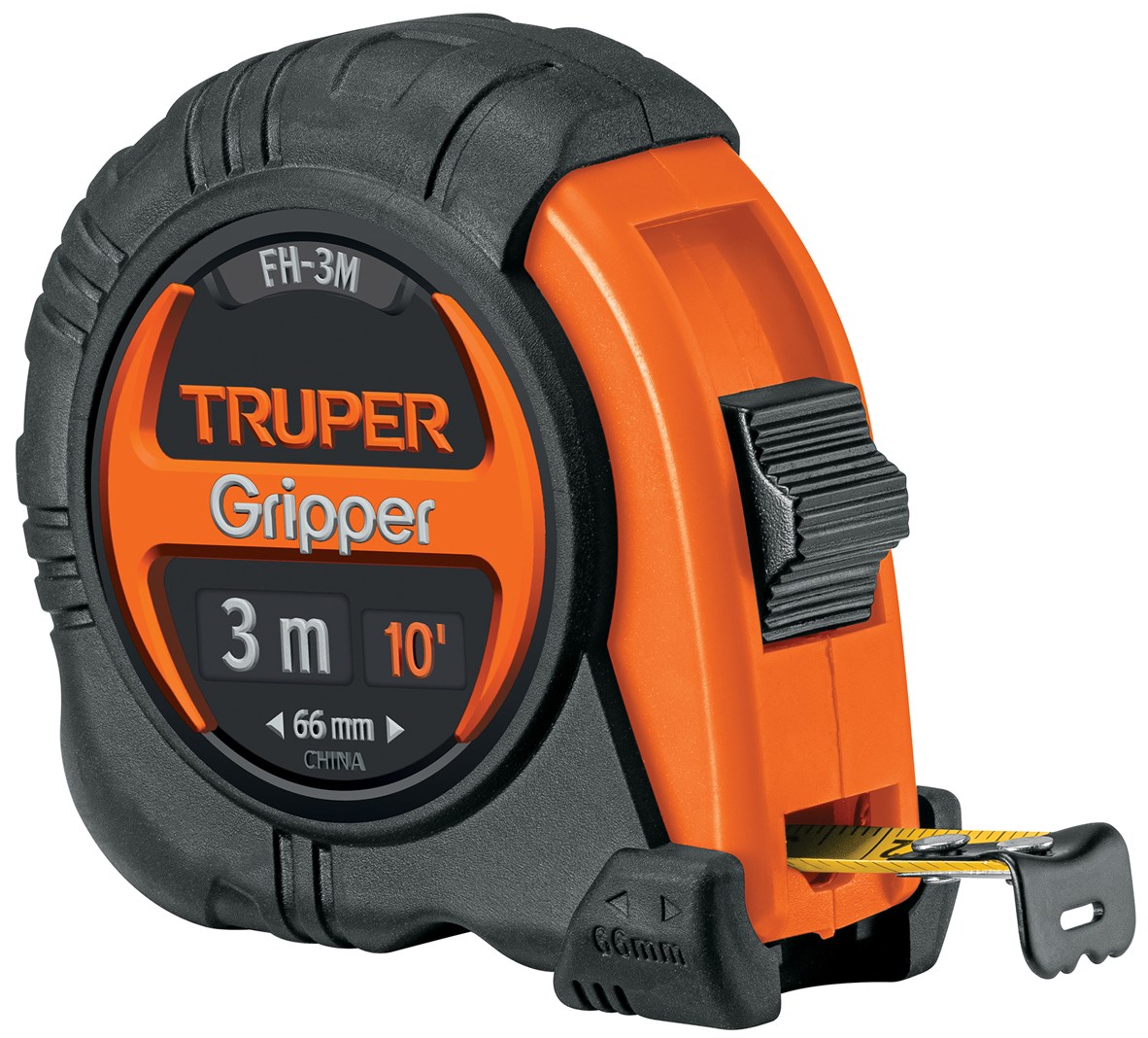 Imagen de FLEXOMETRO GRIPPER CONTRA IMPACTOS DE 3 MTS Y CINTA DE 13 MM TRUPER