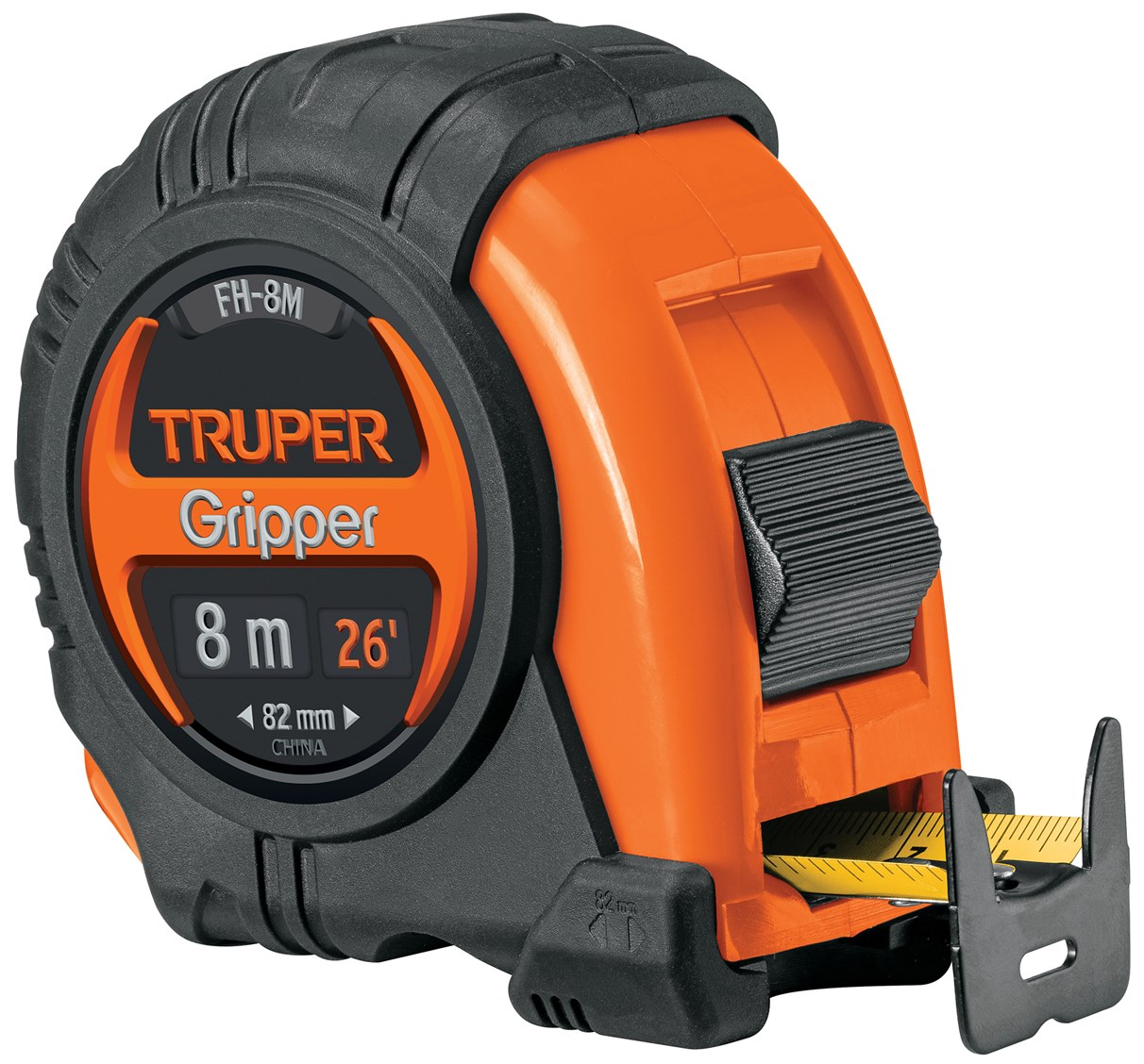 Imagen de FLEXOMETRO GRIPPER CONTRA IMPACTOS DE 8 MTS Y CINTA DE 25 MM TRUPER