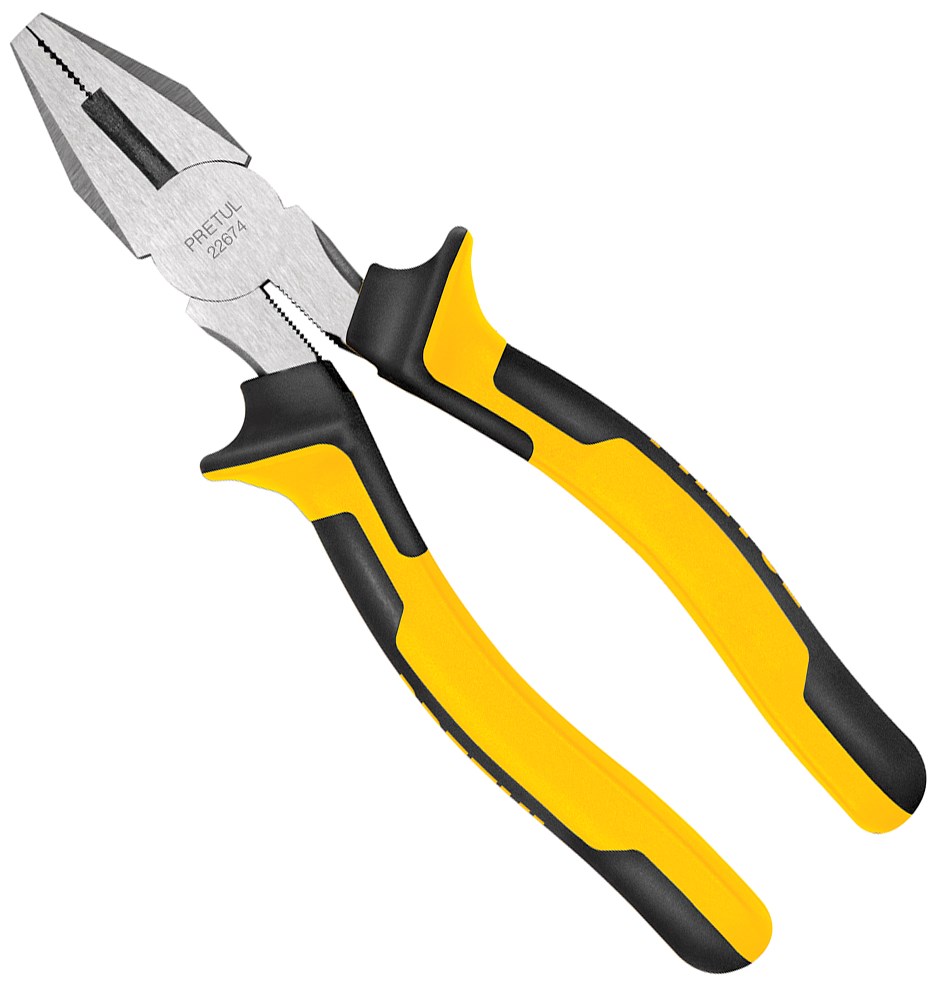 Imagen de PINZA PARA ELECTRICISTA DE 8" CON MANGO DE AGARRE CONFORTABLE PRETUL