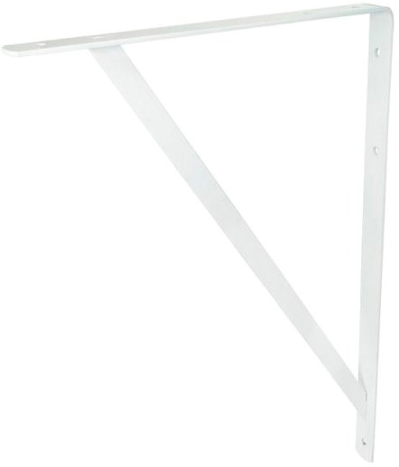 Imagen de MENSULA ACERO REFORZADO 13" X 20" BLANCO SURTEK